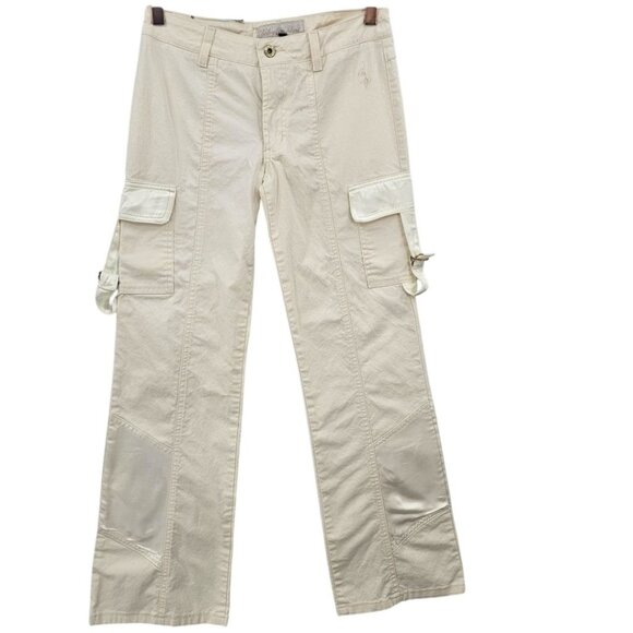 Baby‎ Phat 3 Y2K Vintage Cargo Pants Satin Patch - Picture 1 of 16
